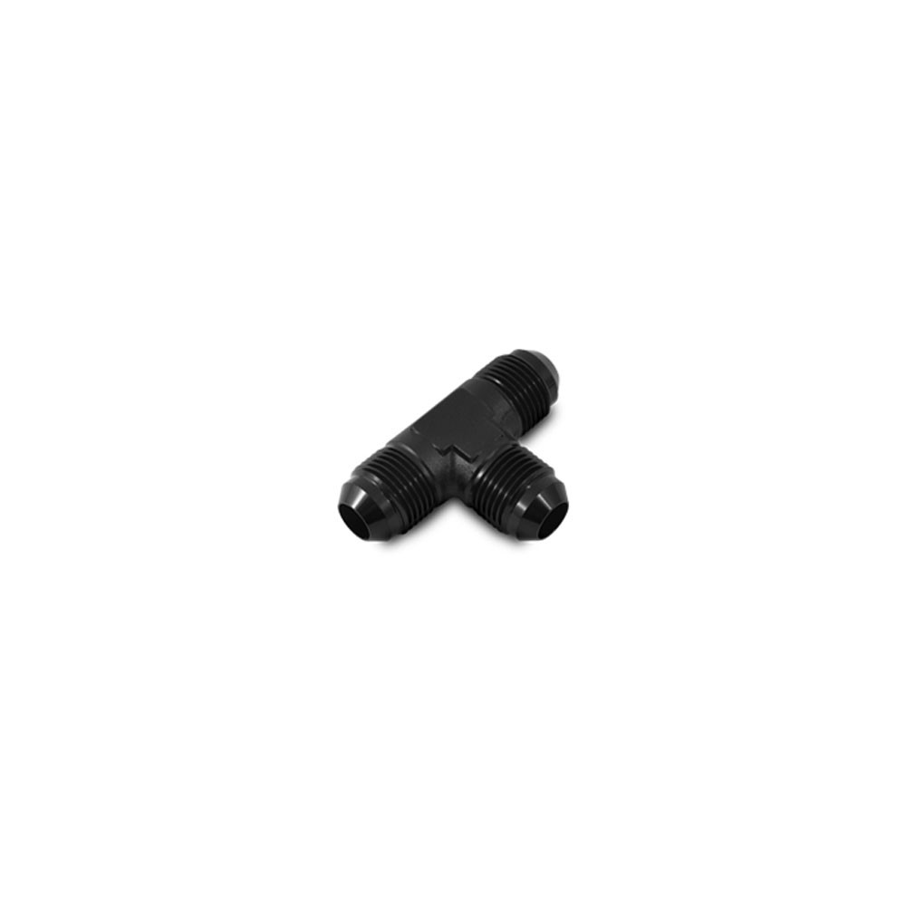 Vibrant Performance AN Fitting 10481; AN Tee Fitting Black -04AN Male Tee