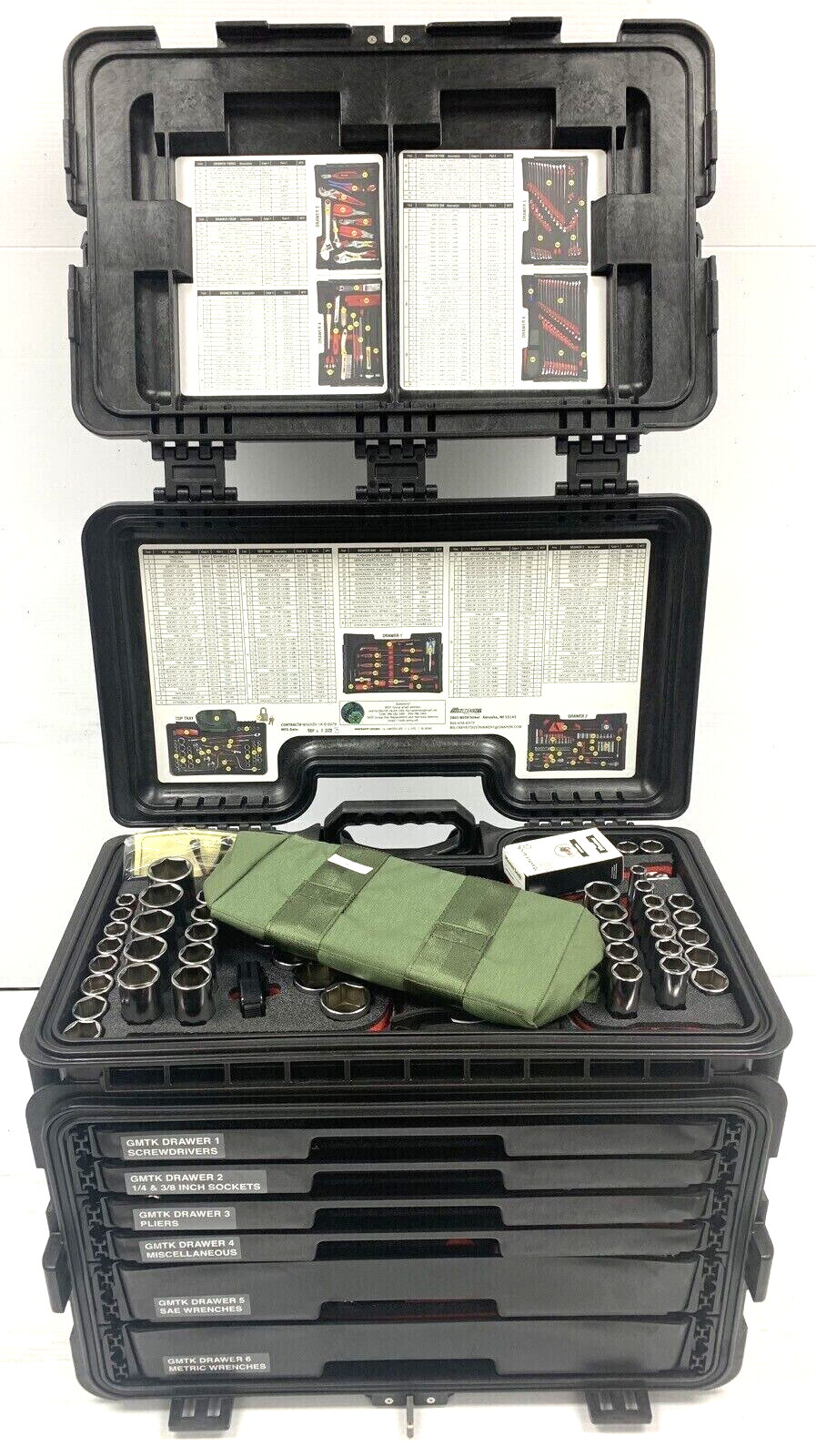 New Snap-on™ GMTK General Mechanic’s Maintenance Military Tool Set Kit 6 Drawer