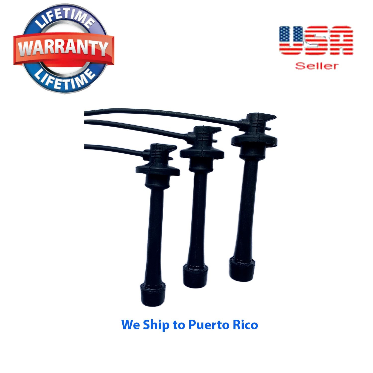 SET OF 3 SPARK PLUG WIRES FIT: LEXUS ES300 TOYOTA AVALON CAMRY SIENNA SOLARA