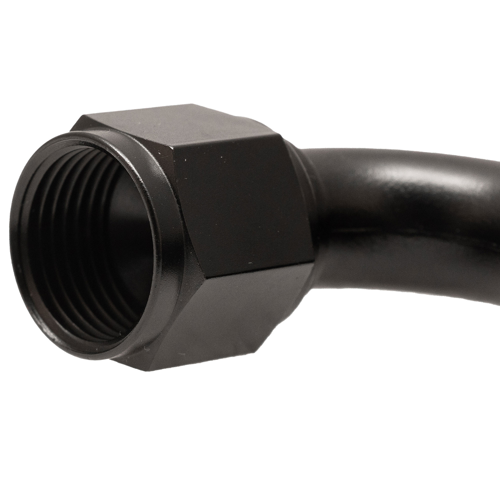 1pcs 10AN Hose End Fitting 150 Degree Swivel for CPE Braided Hose Black.