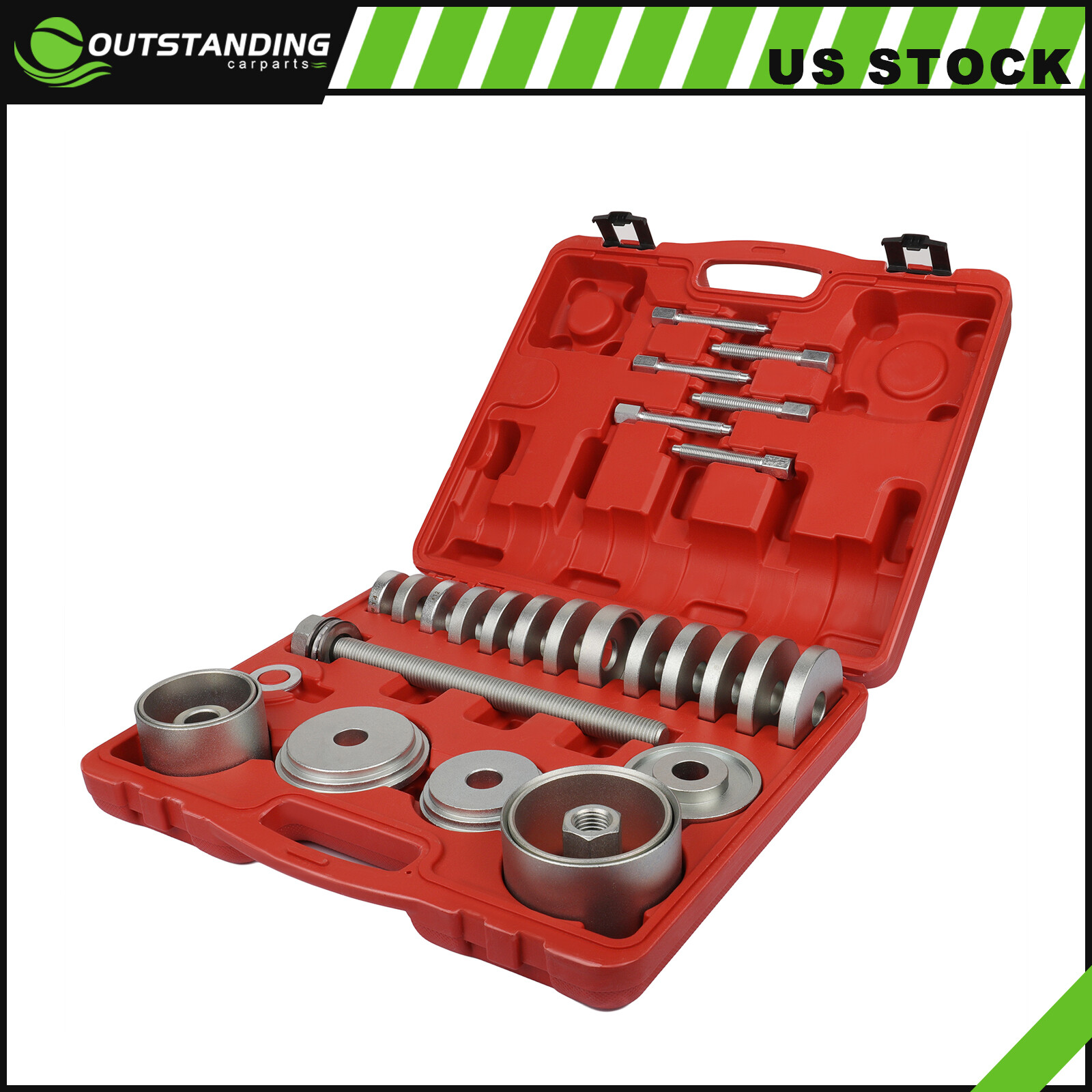 31PCS Front Wheel Drive Hub Bearing Press Adapter Puller Remover Installer Tool