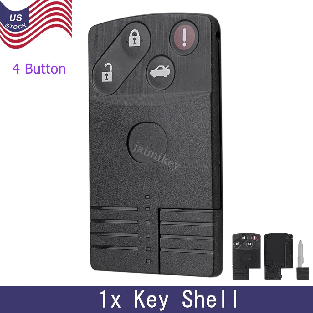 Replacement for Mazda CX-7 CX-9 2007 – 2009 Smart Card Remote Key Shell Case Fob