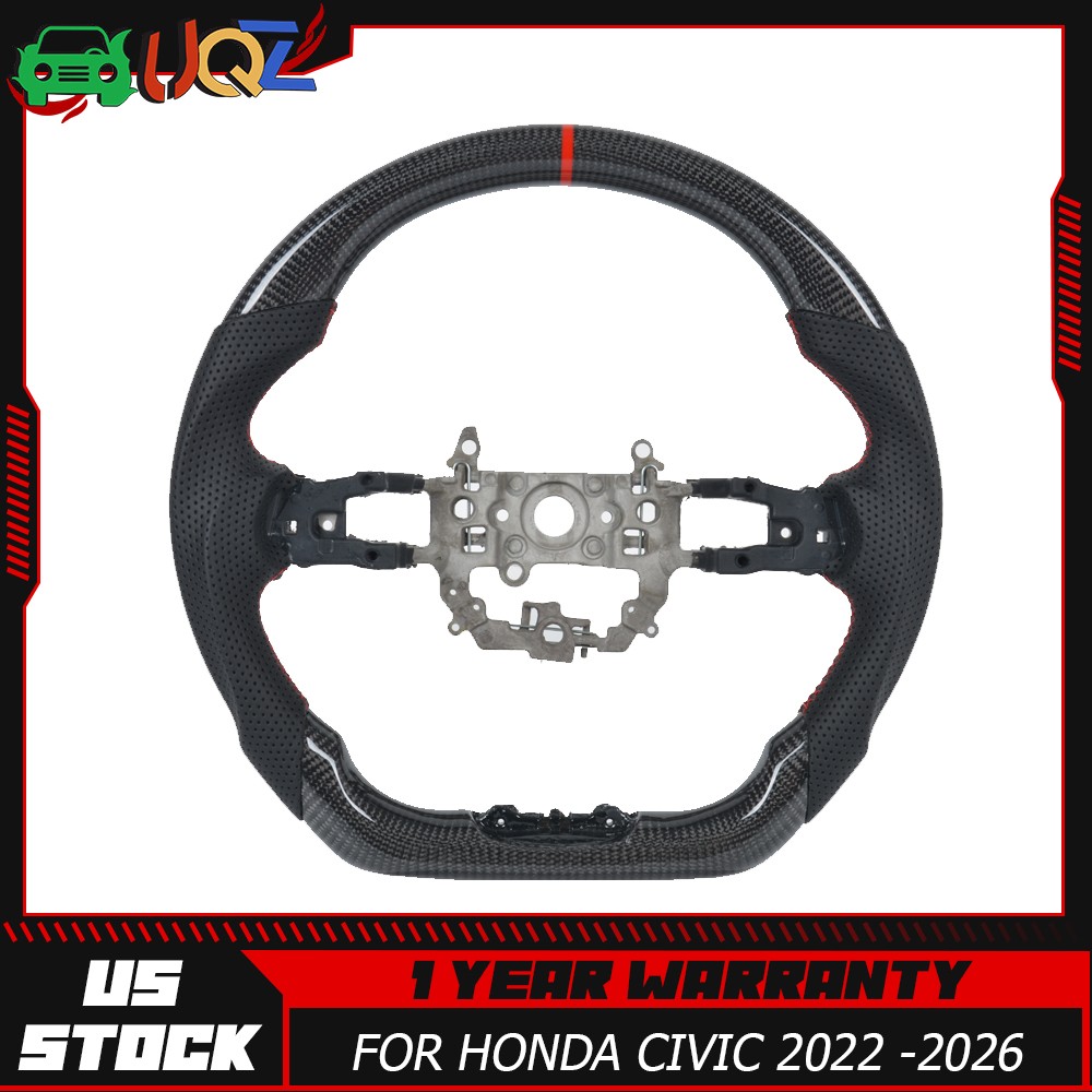 Sport D Shape Carbon Fiber Steering Wheel For Honda Civic 22-2026 Steering Wheel