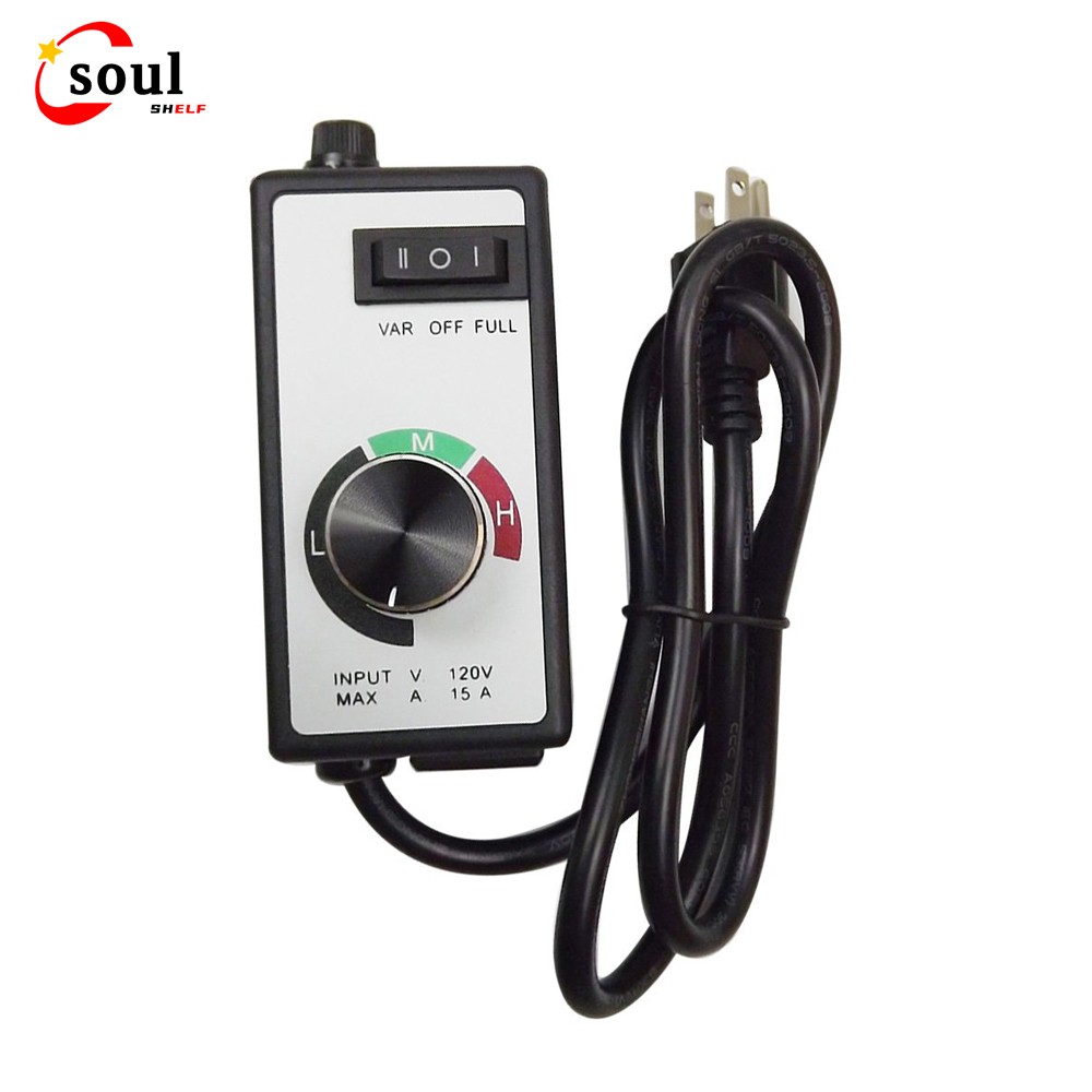 AC 120V Motor Speed Controller For Router Fan Variable Voltage Electric Rheostat