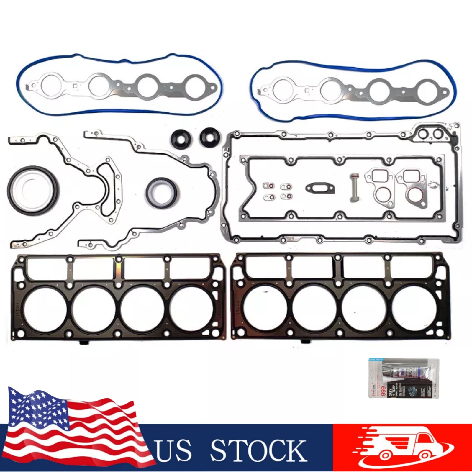 OEM GEN IV LS Gasket Set Kit &LS9 Head Gaskets for LS2/LS3/4.8L/5.3L/6.0L/6.2L