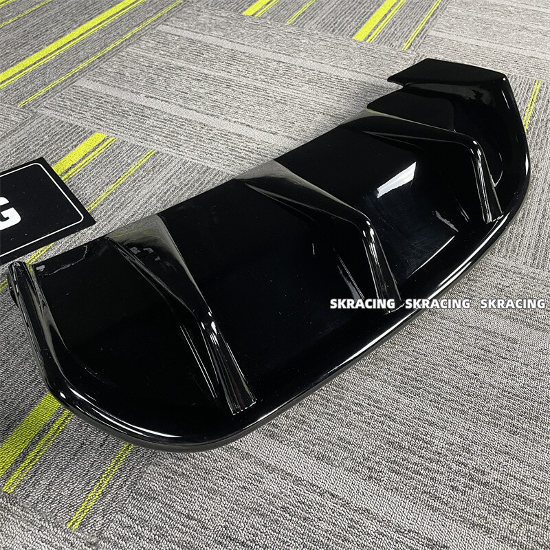 Fits For Ford Mustang Mach-E 2021-24 Black Rear Bumper Diffuser Lip Spoiler Kit