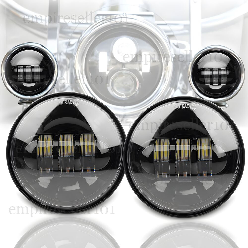2PCS 4.5 Inch LED Passing Lights 4-1/2 Driving Fog lights Auxiliary Spot Lights