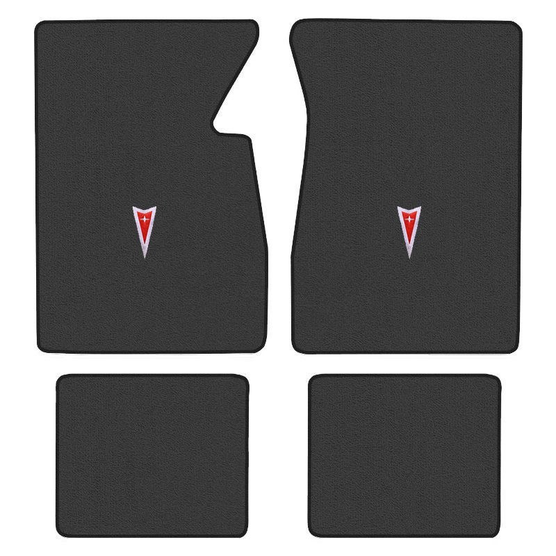 Older Pontiac Custom Logo Loop Carpet Floor Mats – Choose Mat Color And Logo