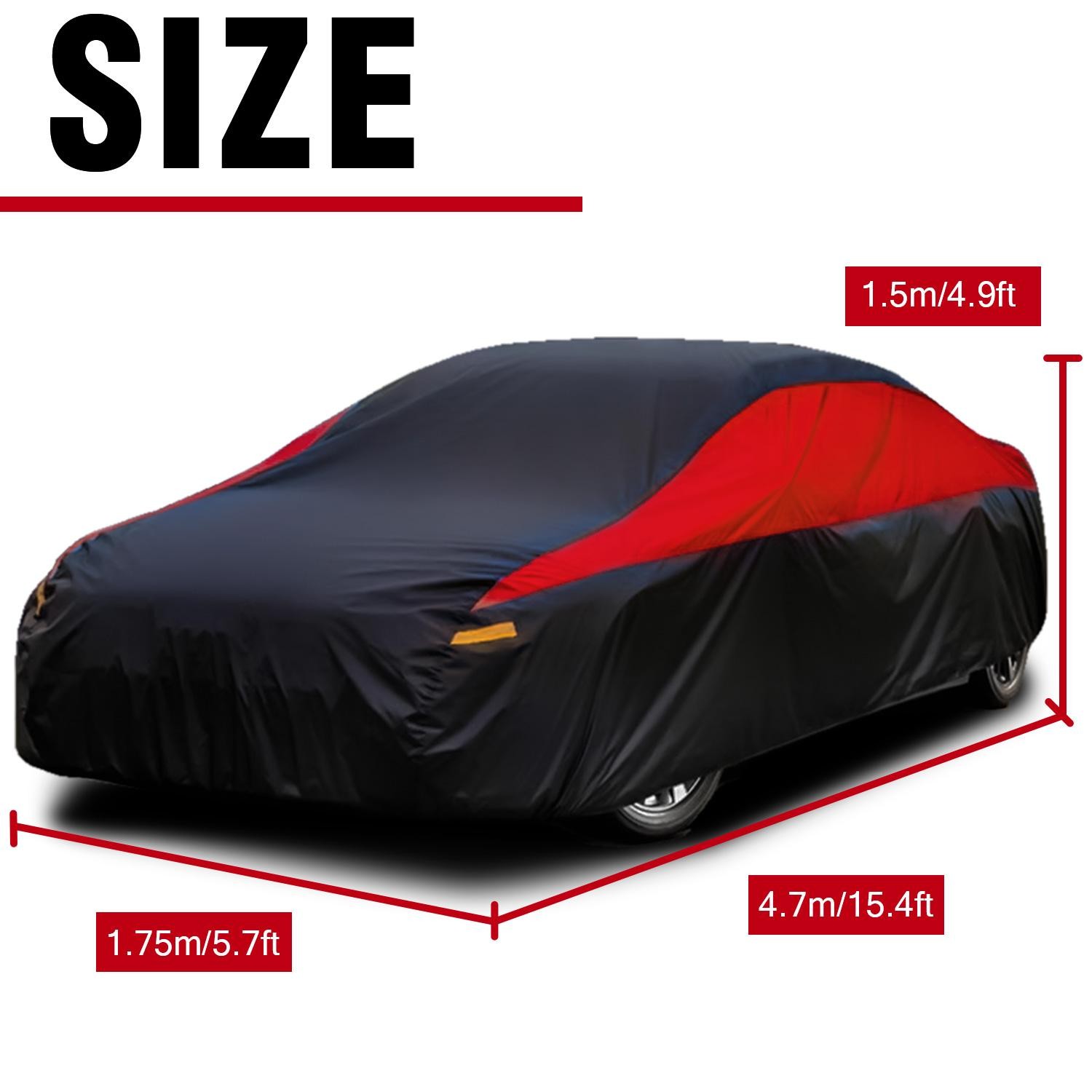 SUV Sedan Outdoor Full Car Cover Waterproof All Weather Protection Multiple size