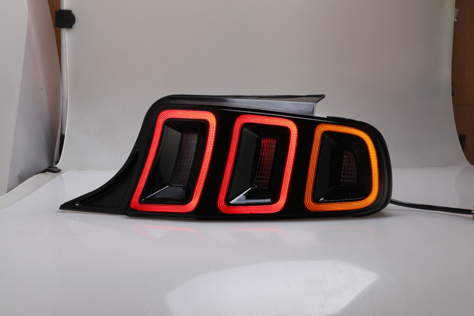 Tail Lights LED Sequential For Ford Mustang 2010-2014 Red Tube Rear Brake Lamps