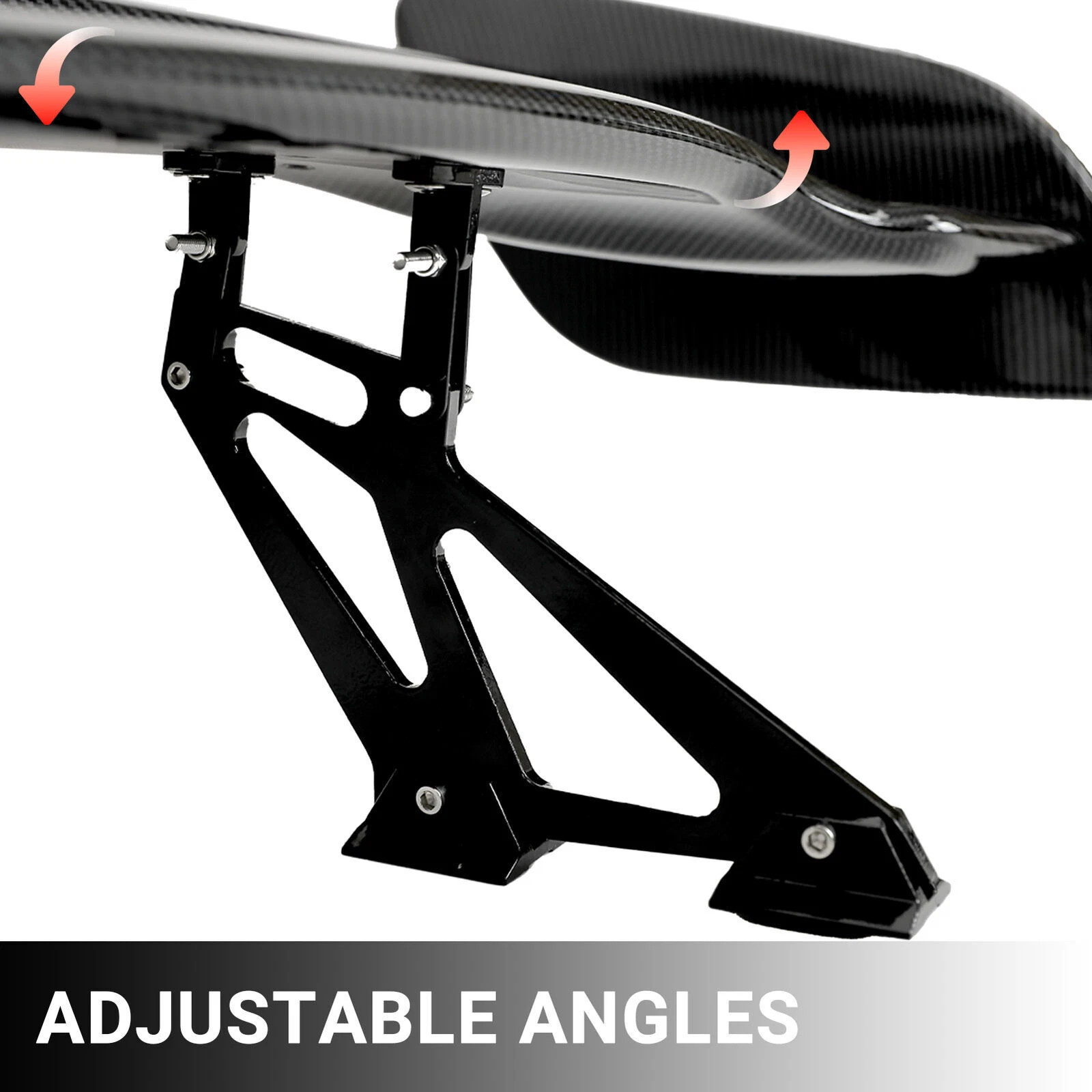 Universal 47 Inch GT Style Adjustable Rear Trunk Spoiler Wing Glossy Black – ABS