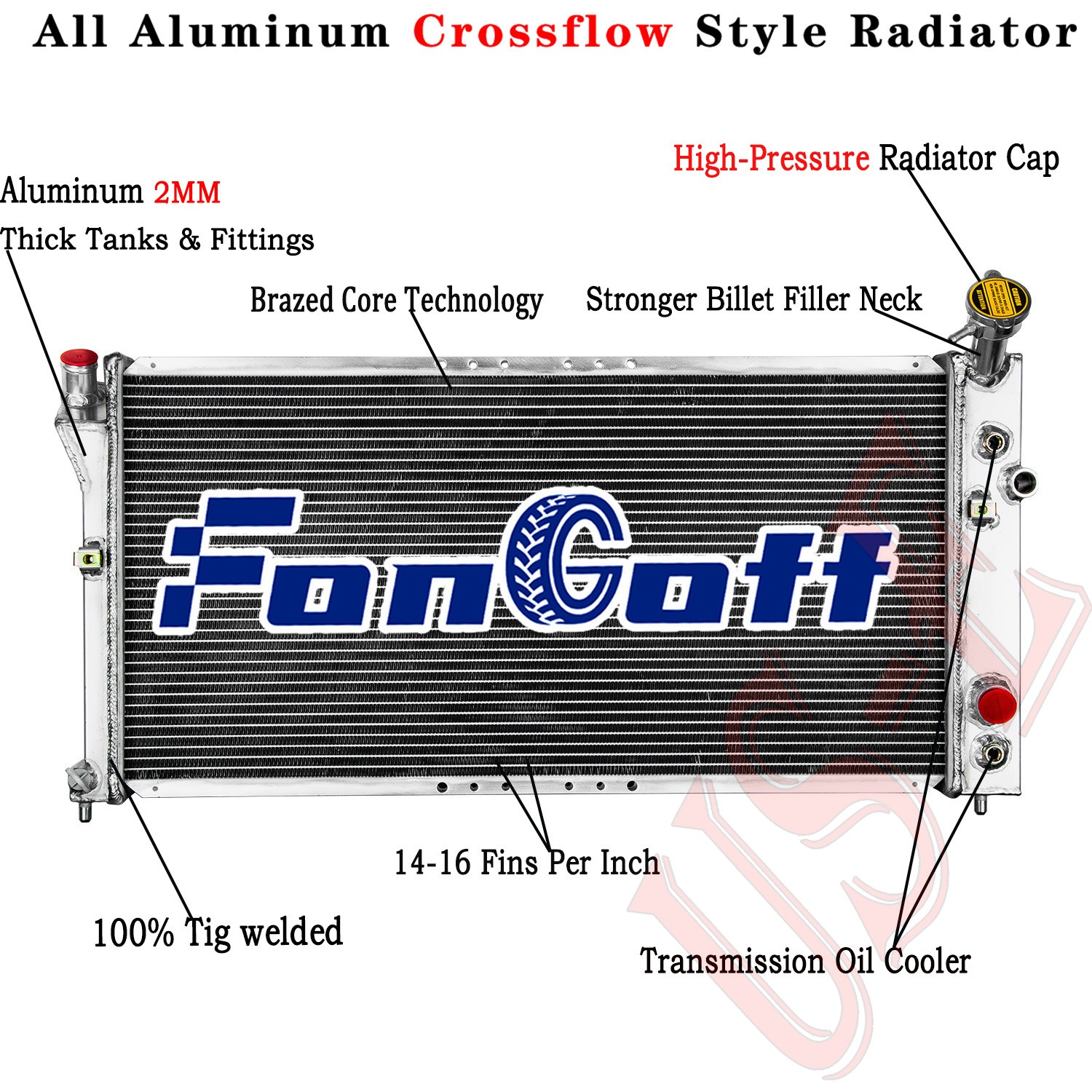 3Row Radiator Fit 97-03 Buick Century Regal/Pontiac Grand/ Oldsmobile Silhouette