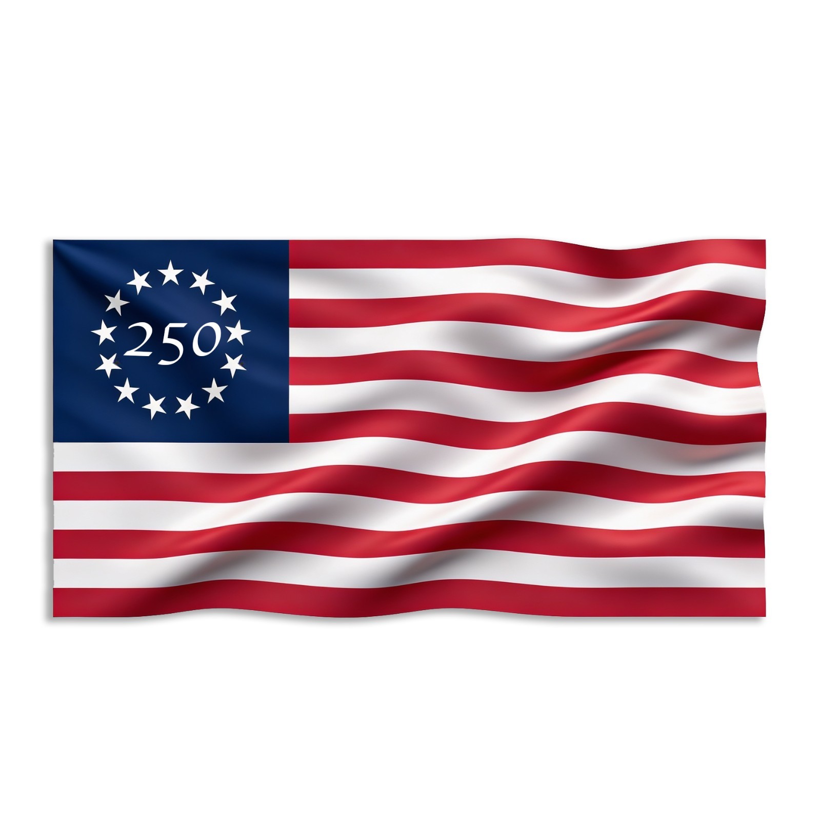 Betsy Ross American Flag Sticker 250th Anniversary USA Vinyl Patriotic 250 Decal