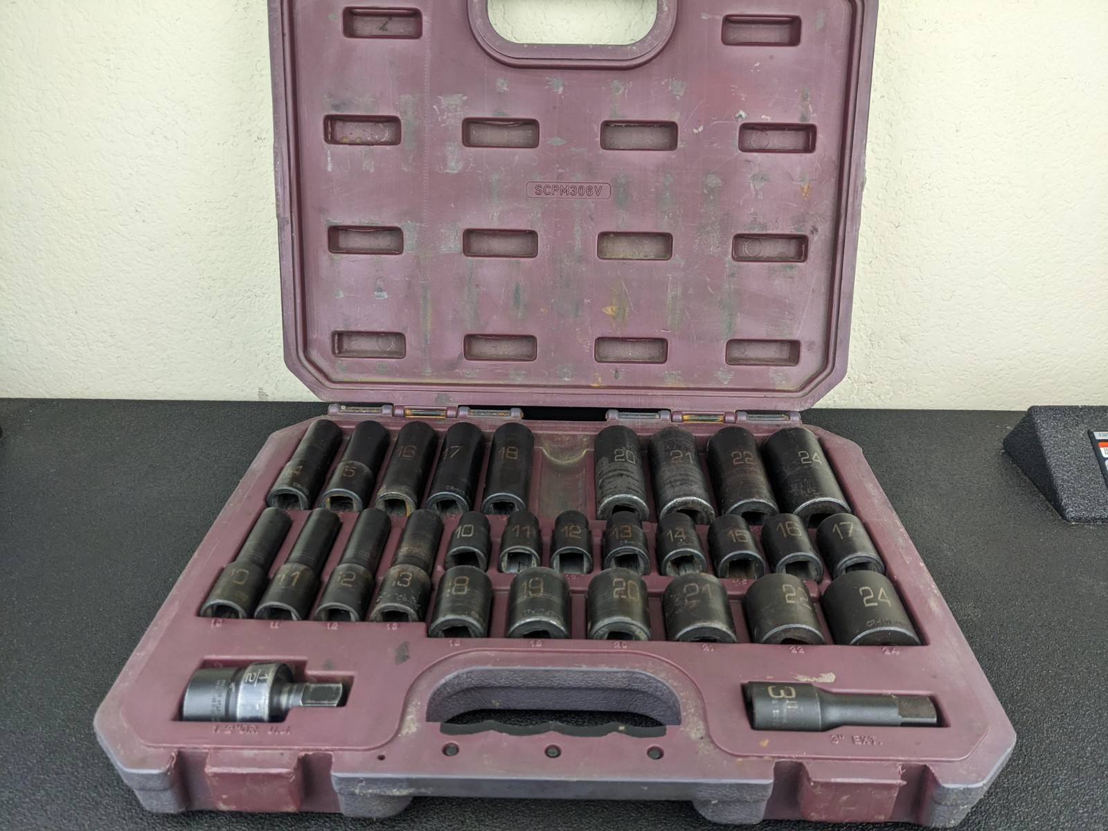 #bo053 MATCO SCPM306V 1/2″ METRIC 6-PT ADV SHALLOW & DEEP IMPACT SOCKET SET