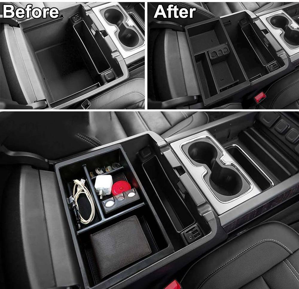 Center Console Organizer GloveTray Box For GMC Yukon Chevy Suburban 2015 – 2018