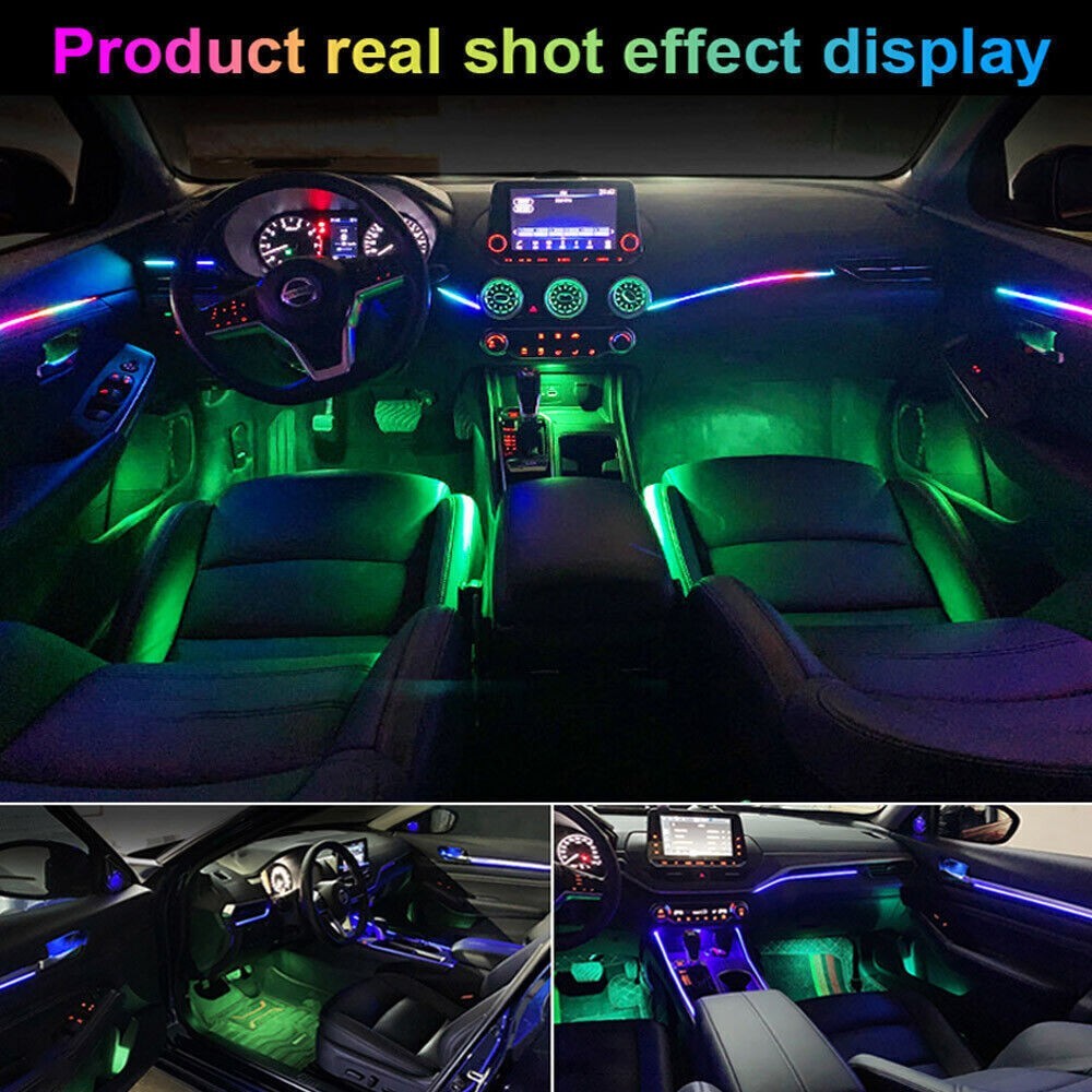 Neon Full Car Interior Ambient Lighting Kit RGB LED Bead Symphony Dream Music US