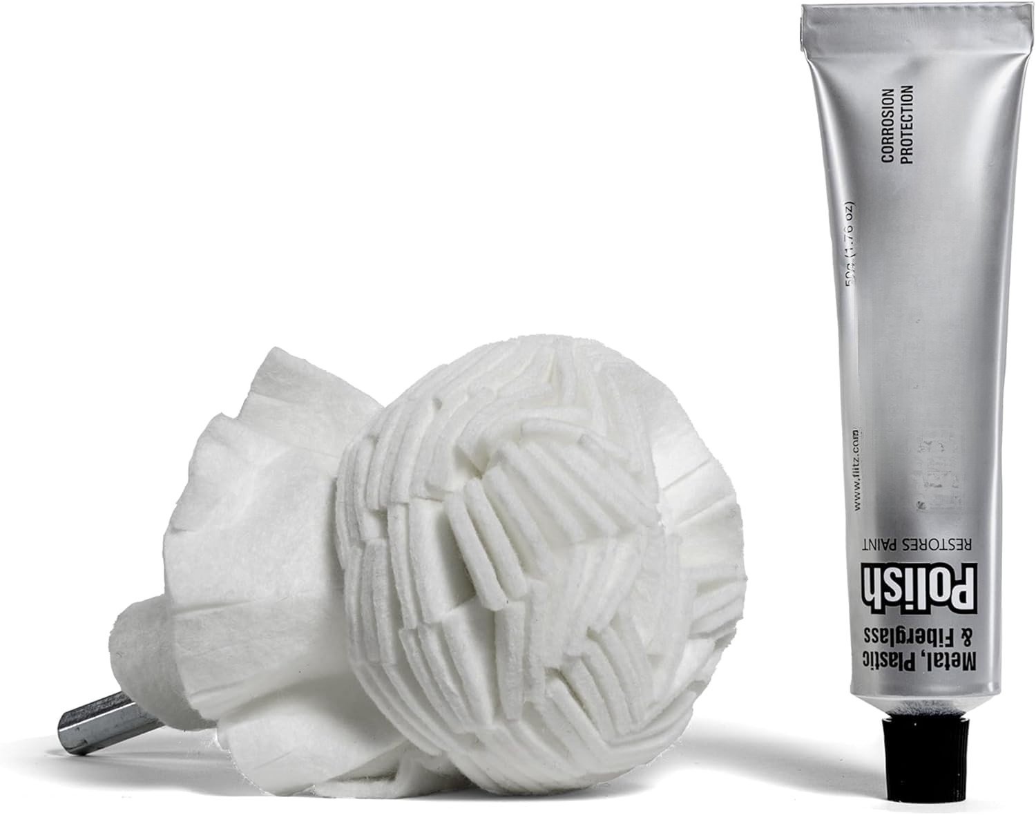 Polishing ball, with 1.76 ounces of metal polishing paste (1 pack)
