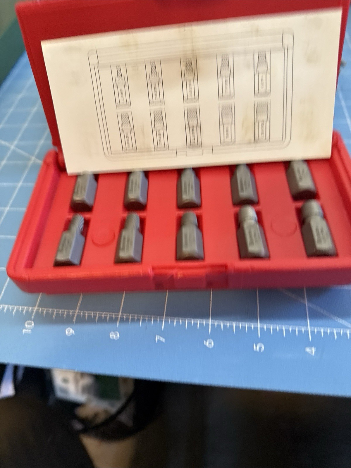 NOS Irwin Hanson USA 53226 10pc Multi-Spine Screw Extraction Set, 1/8″ to 13/32″
