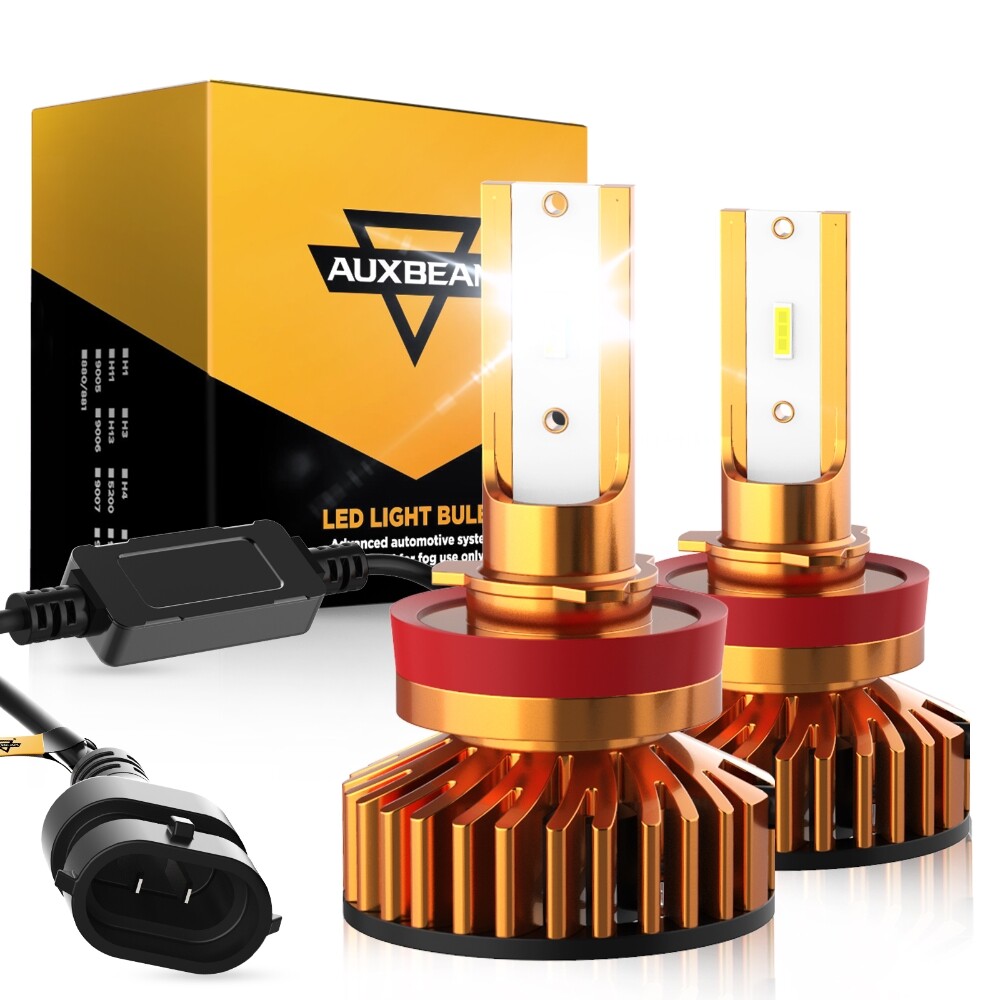 AUXBEAM H11 LED Headlight Kit Low Beam Bulb Super Bright 6000K Bulbs Free Return