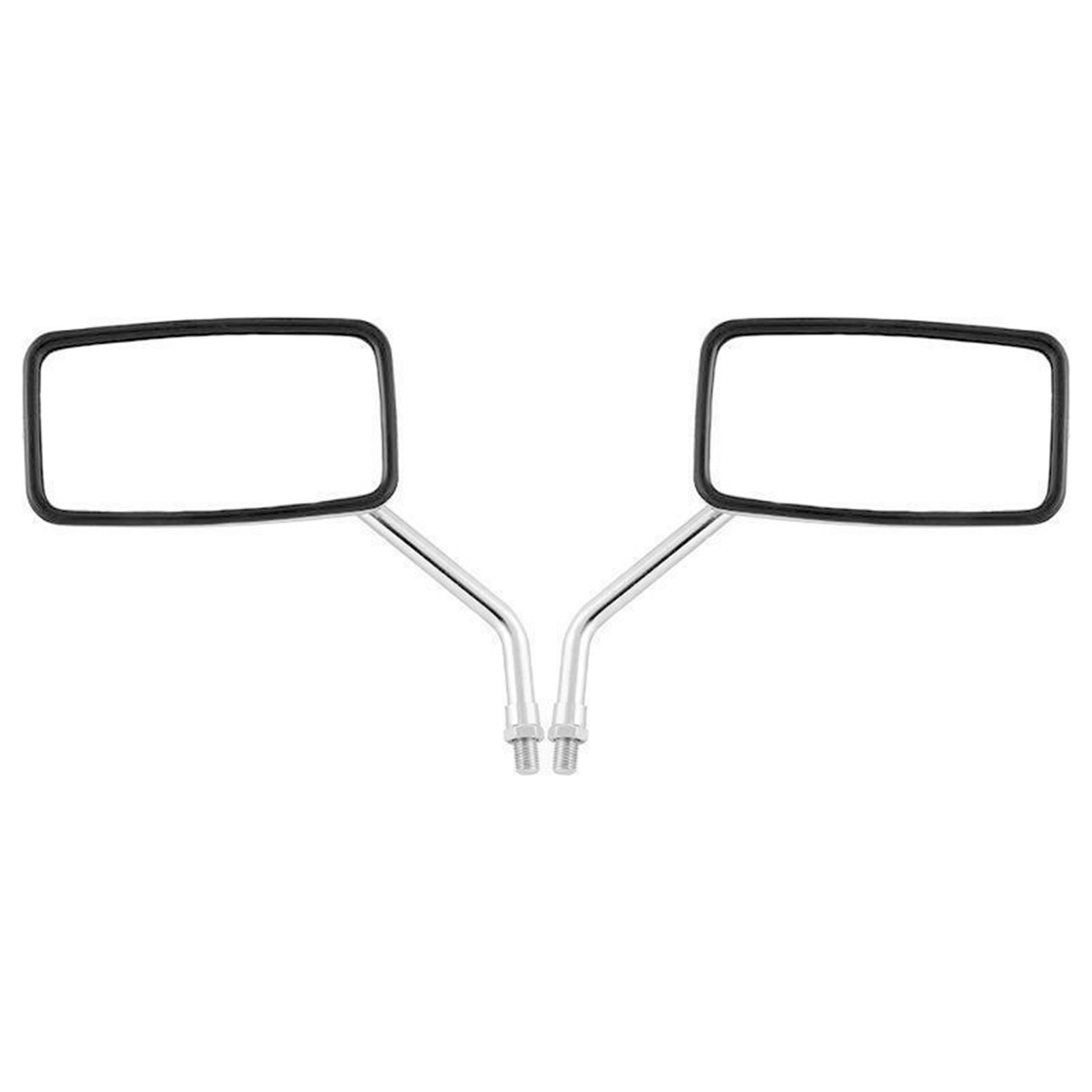 Chrome Rectangle Motorcycle Rearview Mirrors For Yamaha V Star 1300 950 650 1100