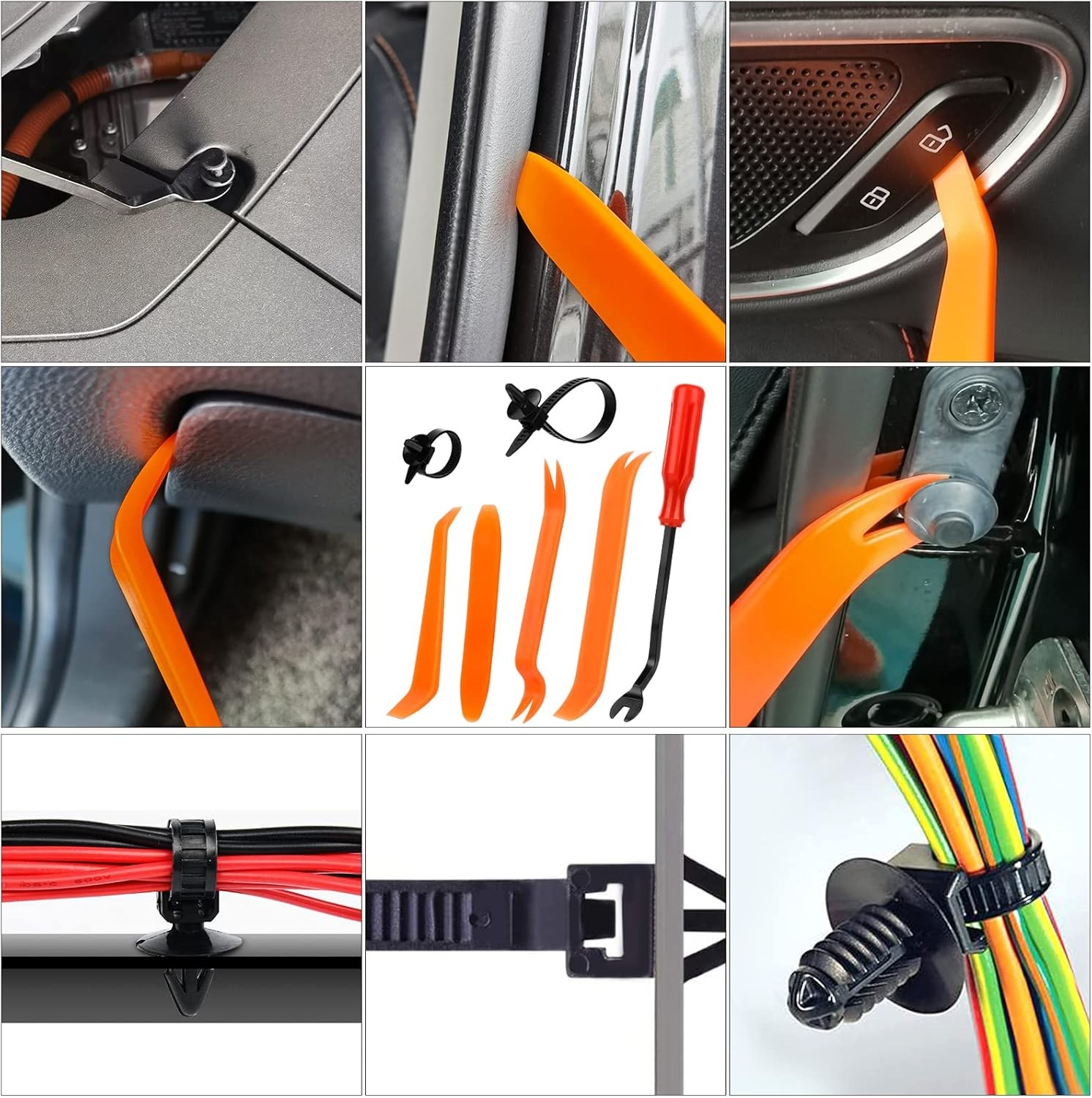 725Pcs Car Fastener Clips for Ford Honda Chevy Door Panel Fender Kit