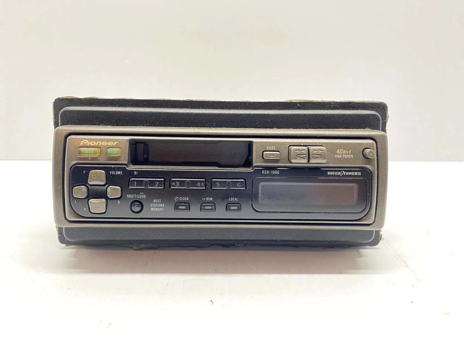 PIONEER SUPER TUNER III KEH-1900 40WX4 RADIO CASSETTE REMOVABLE FACEPLATE, OEM