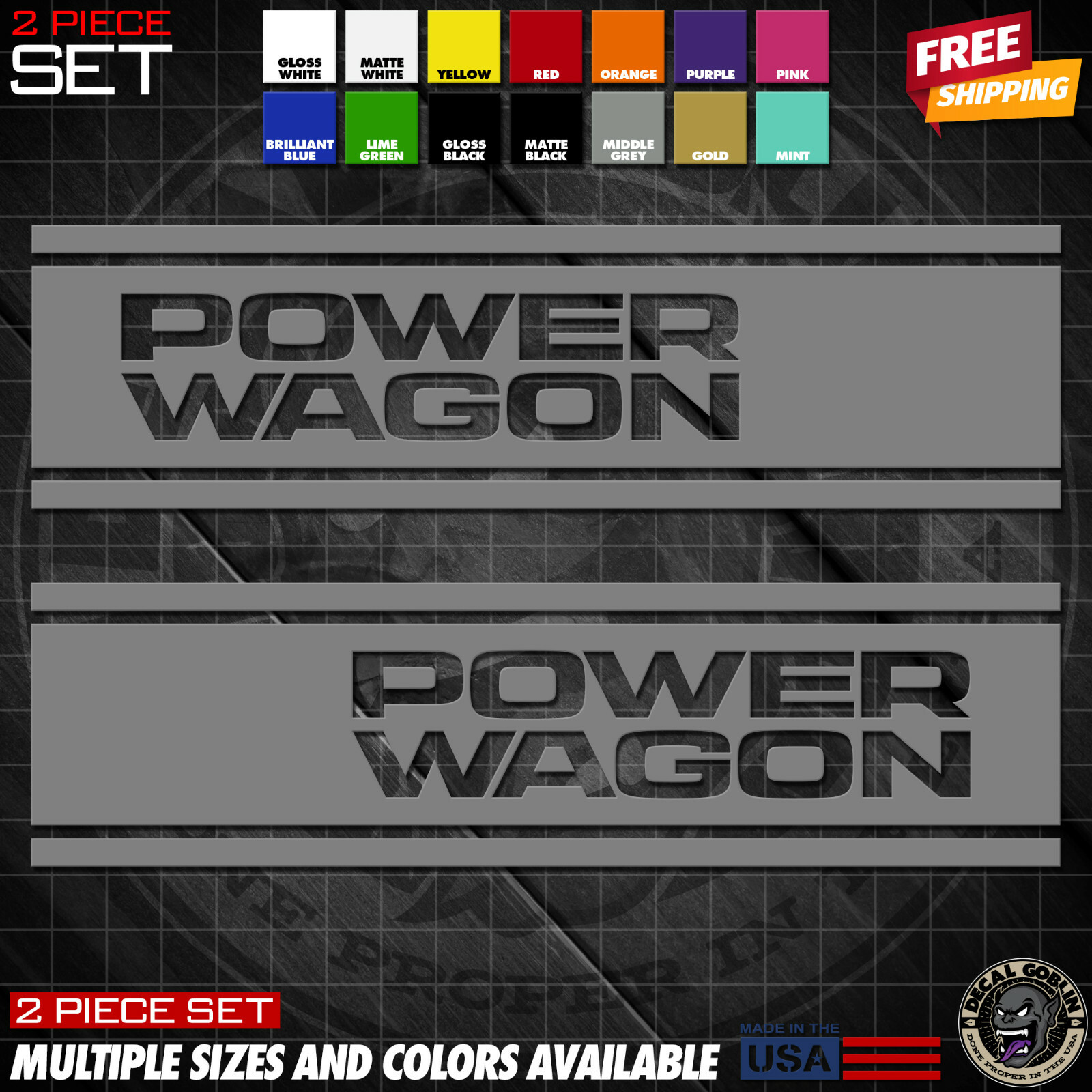 Vinyl Stickers Decal Graphics For Dodge Ram 1500 2500 Truck Power Wagon Stripes