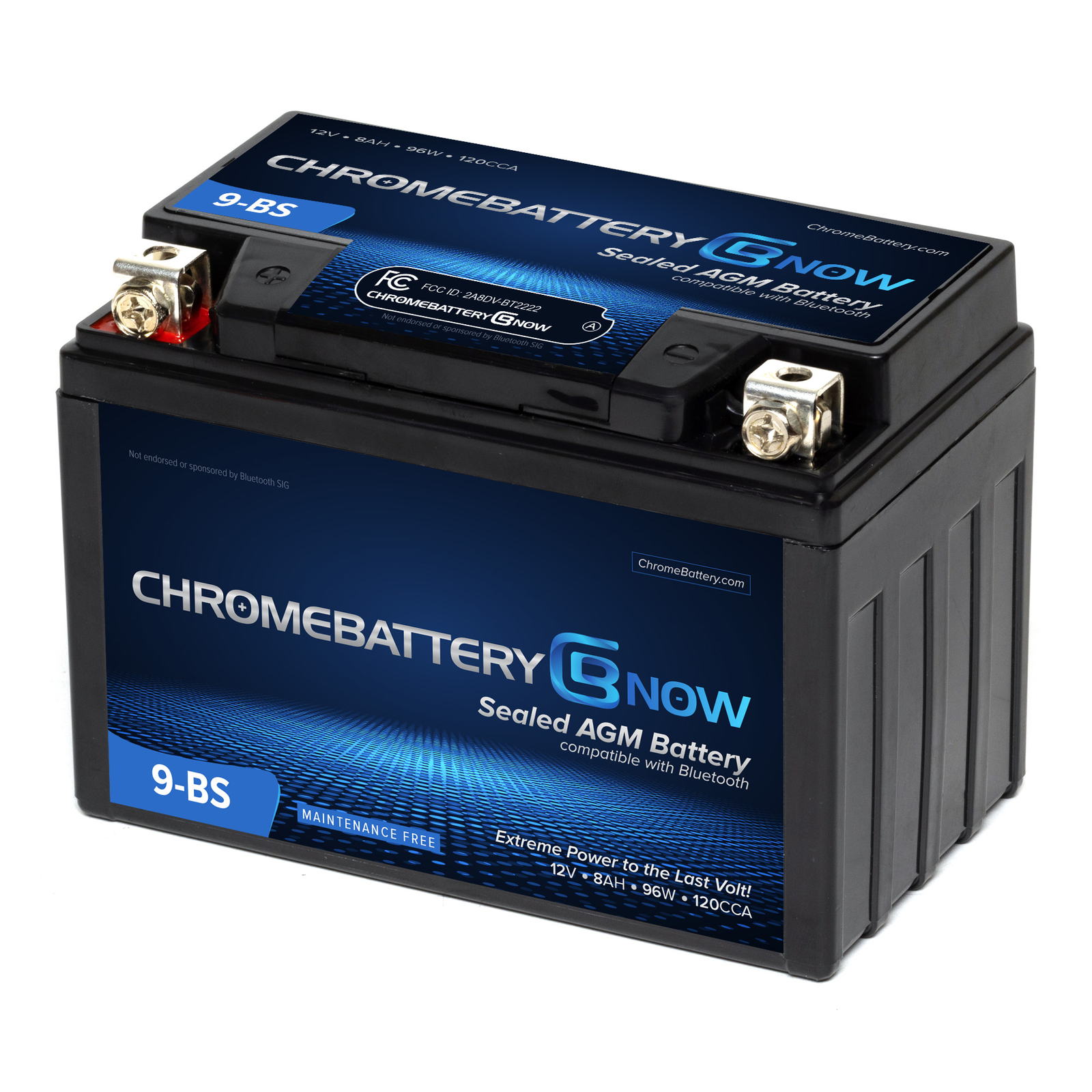 YTX9-BS Intelligent Bluetooth Enabled ATV Battery for Honda, Polaris, Suzuki