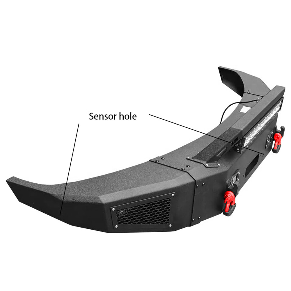 Aaiwa For 2017-2022 Ford F250/F350/F450 Front/Rear Bumper w/Winch Plate & Lights