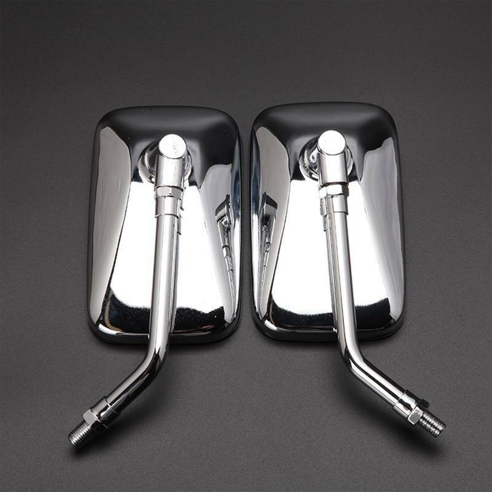 Chrome Rectangle Motorcycle Rearview Mirrors For Yamaha V Star 1300 950 650 1100