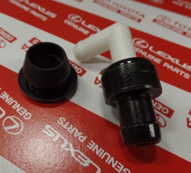 OEM Toyota PCV Valve Sub-Assembly (12204-62010) with grommet 90480-18001