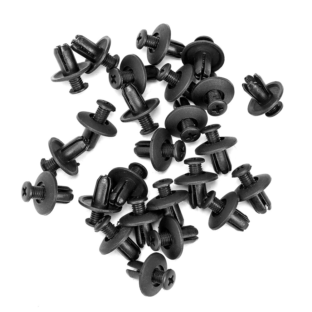 Set of 25 OEM 86590-28000 Bumper Retainer Push Clip 8mm Hole For Hyundai