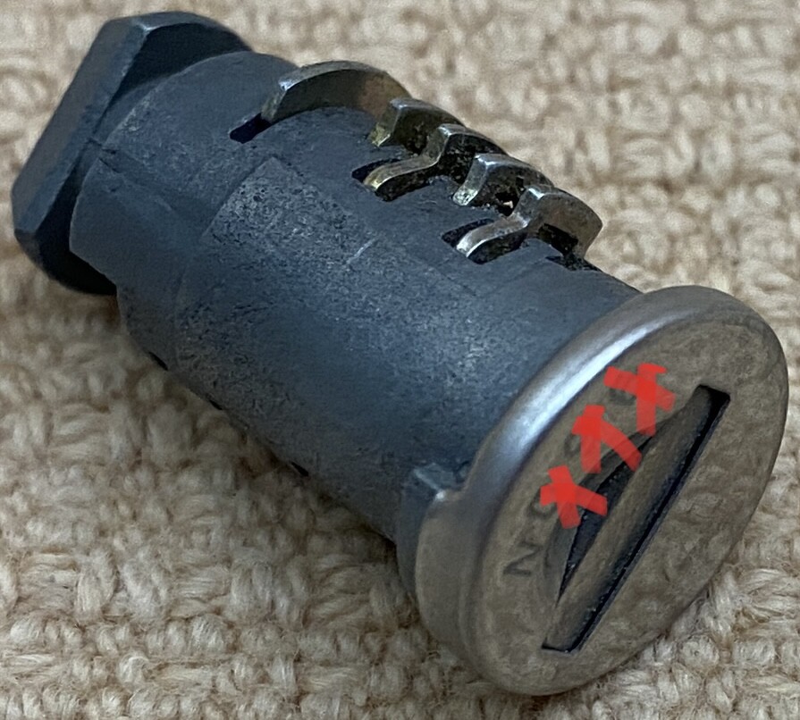 Single (1) THULE Lock Core/Cylinder Replacement Genuine OEM N100-N200 YOU CHOOSE