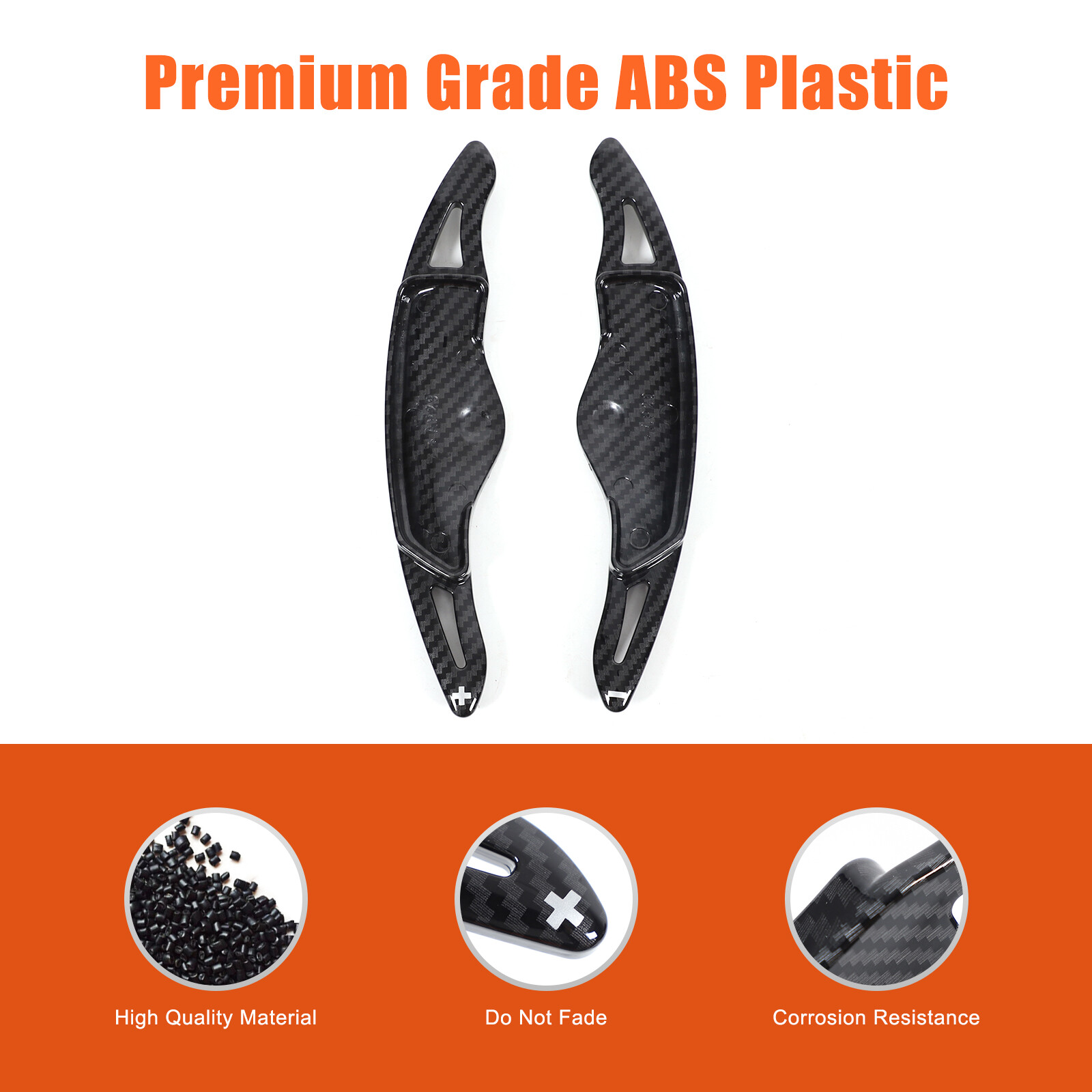ABS Carbon fiber Steering Wheel Paddle Shifter Extension For Hyundai Genesis G70