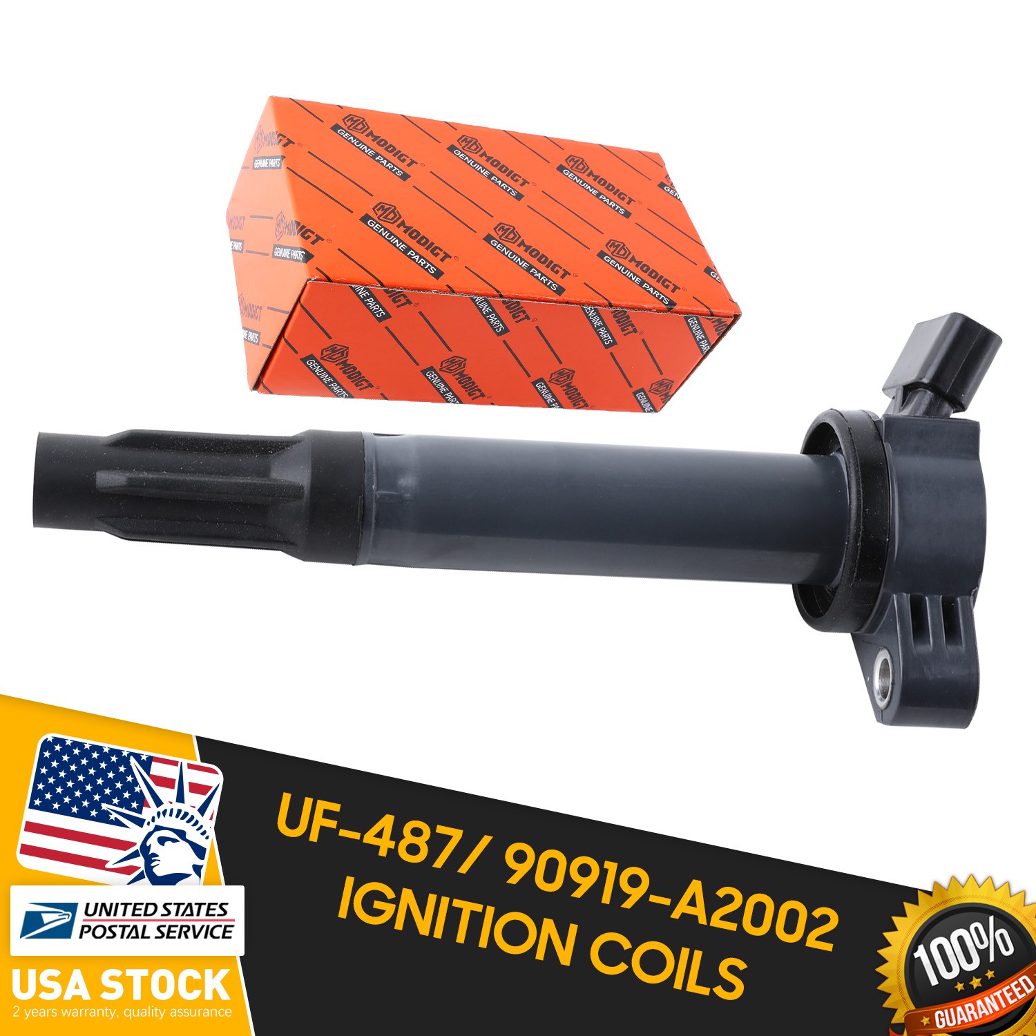 1PCS Durable Genuine Ignition Coil UF487/90919-A2002 Can Direct Replacement Use