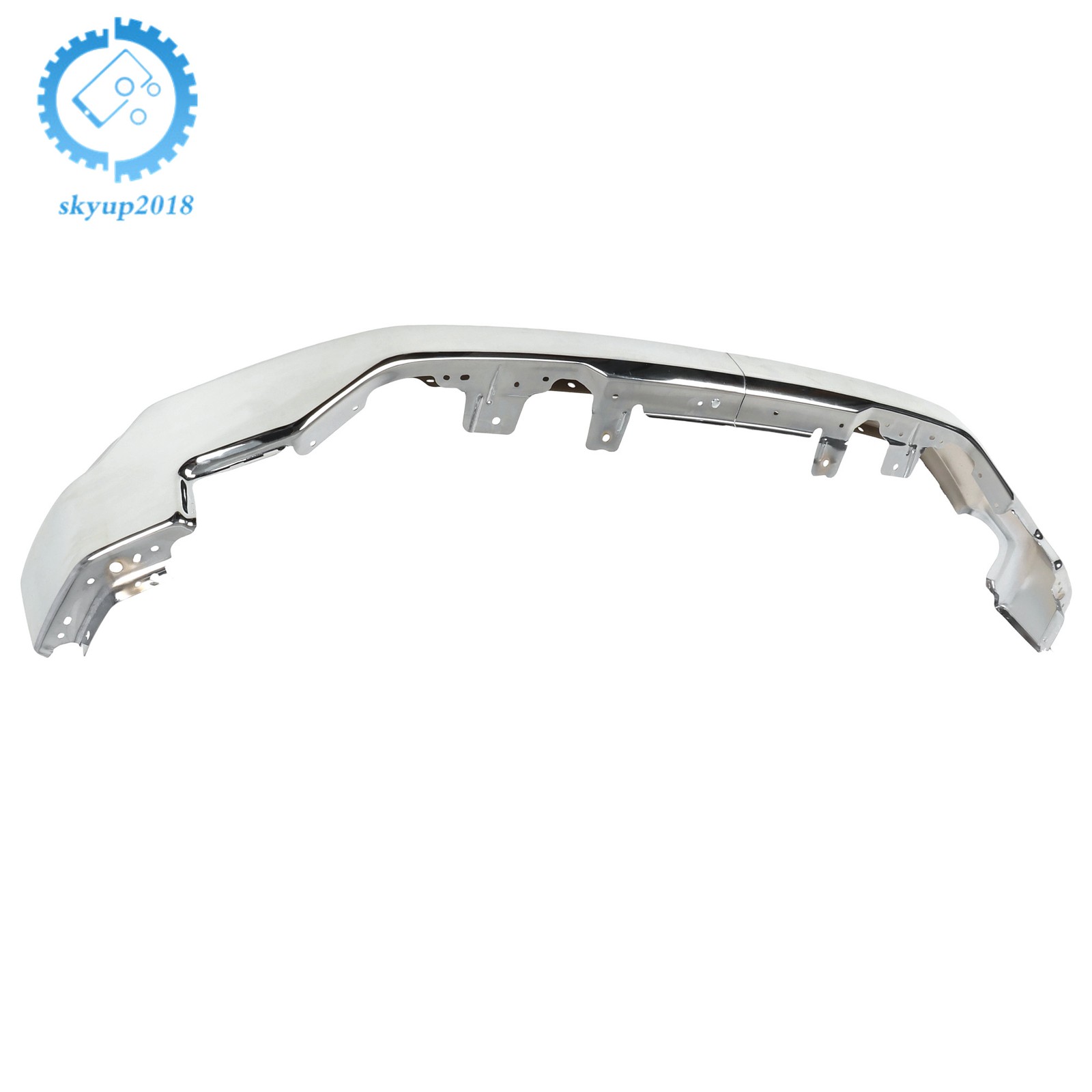 GM1002900 Chrome Split Front Bumper W/O Sensor Hole For GMC Sierra 1500 2022-25