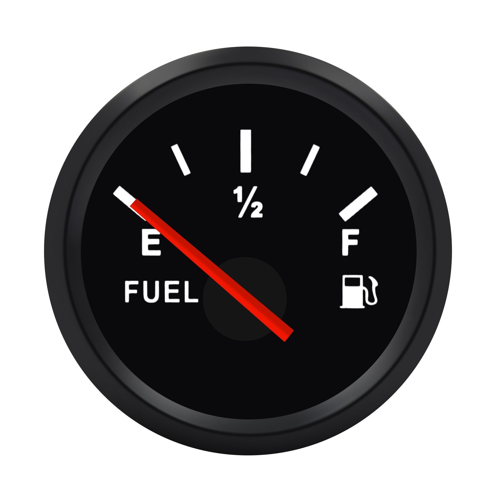 52mm Marine Boat Fuel Level Meter Gauge Tanks Level Gauge Indicator 0-190ohm New