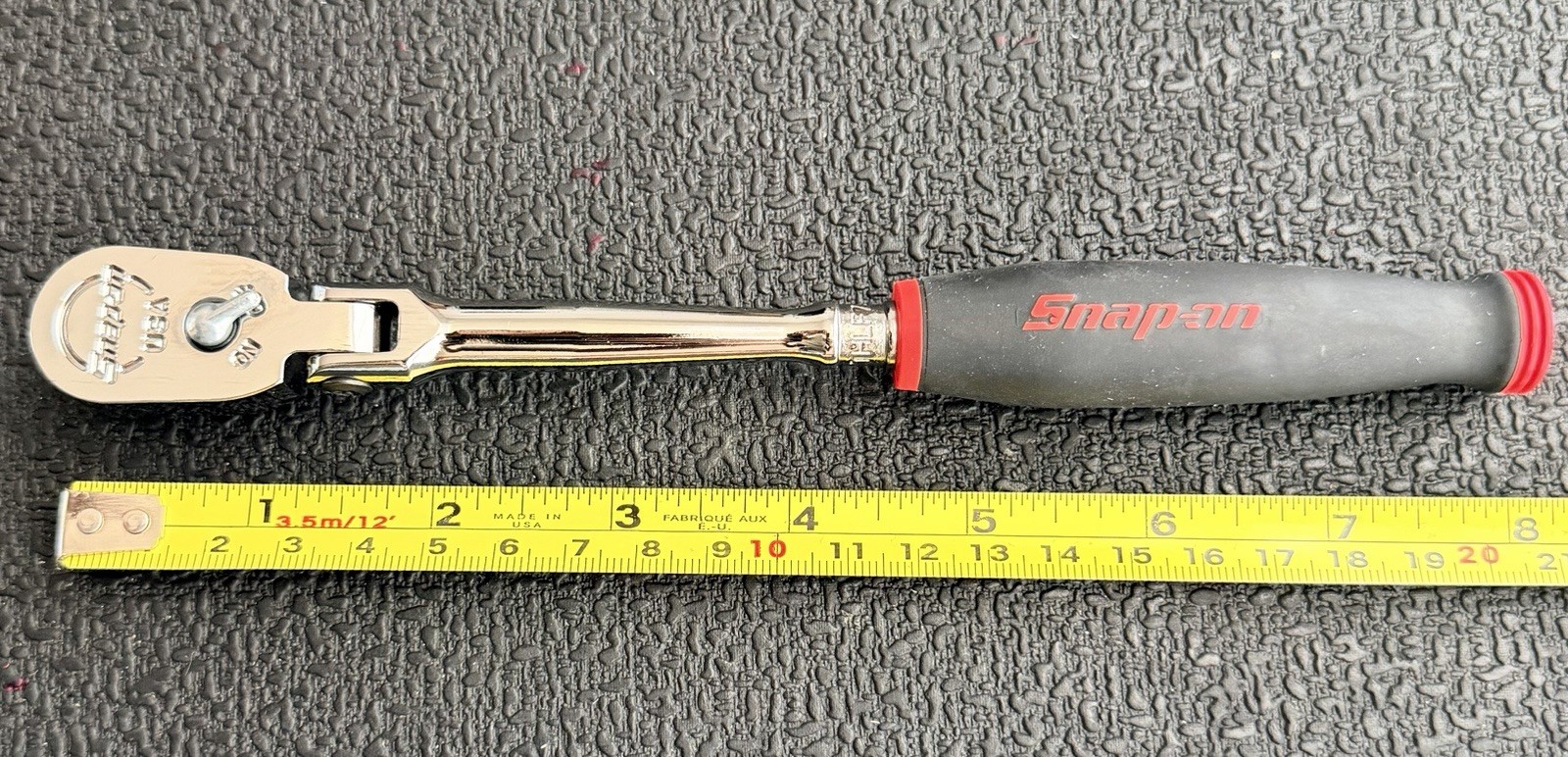 Snap-On Tools USA New 1/4″ drive ratchet flex head red soft grip new THLF72