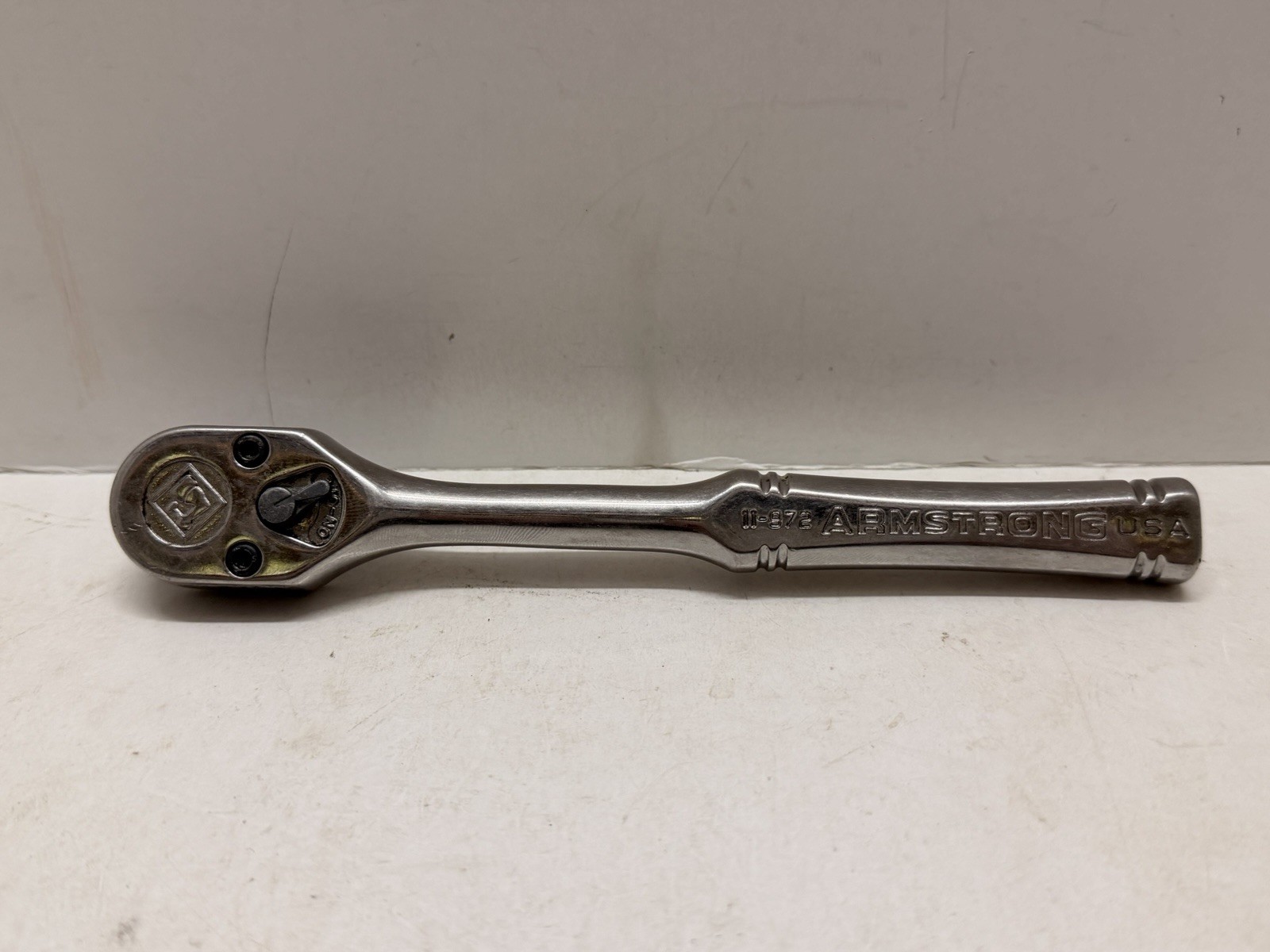 ARMSTRONG #11-972 3/8″ DRIVE CHROME FINISH RATCHET 7 1/2″