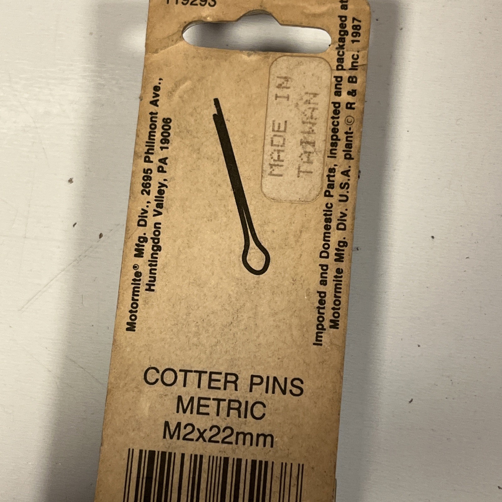 Motormite 44523 Keep-Tite! Metric Cotter Pins Automotive Hardware Fasteners