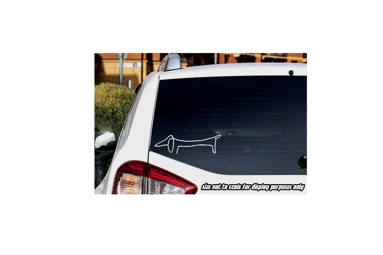 Picasso Dachshund Sticker Decal – Vinyl Car Window Dog Weiner 3.5″