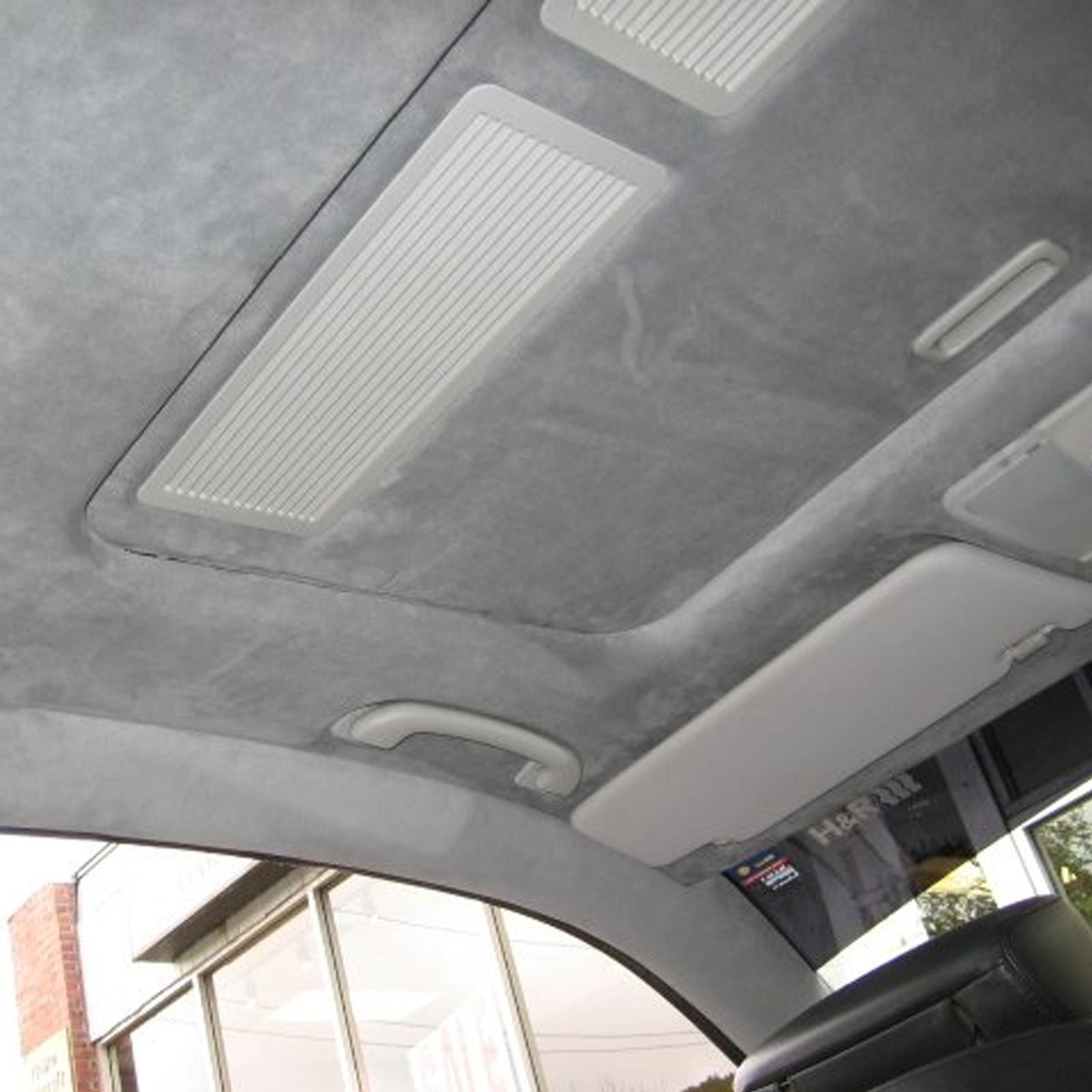 Light Grey Suede Headliner Fabric Material Replacement For Jeep Grand Cherokee