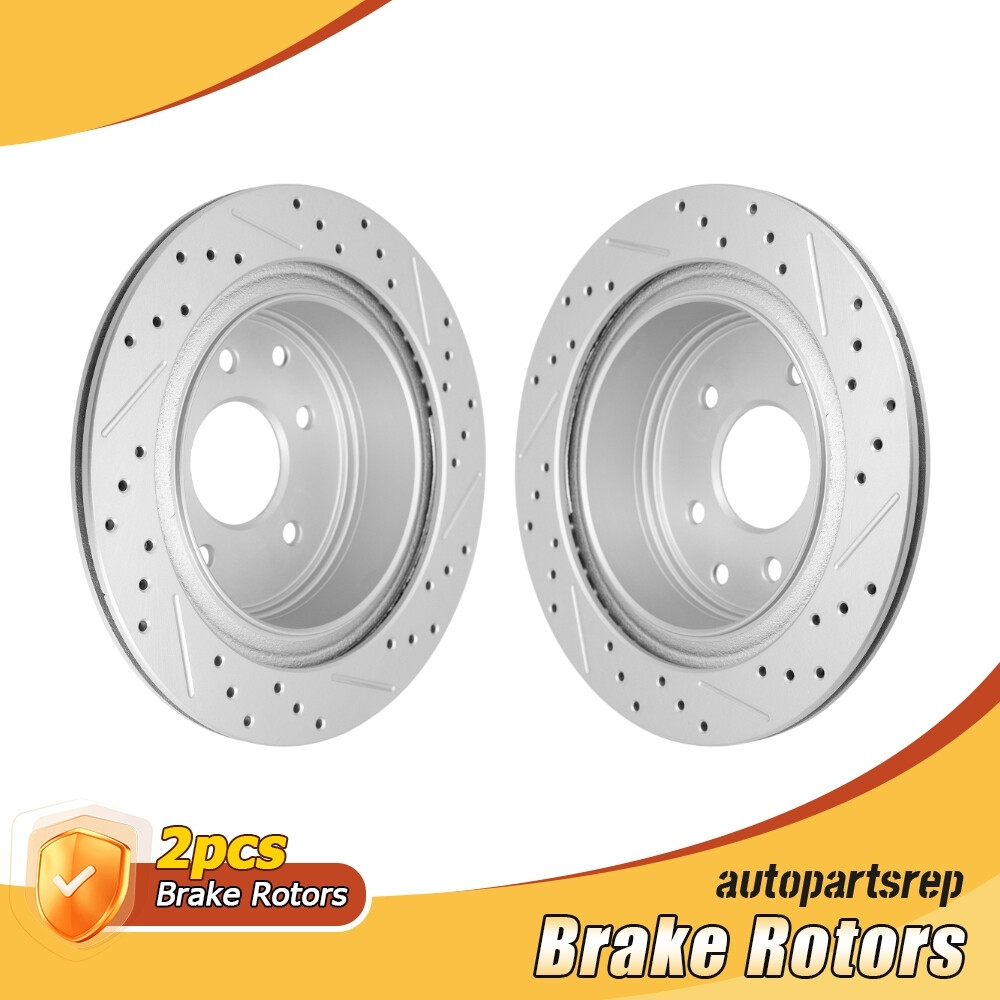 11.49 in Rear Brake Rotors for 05 Infiniti G35 AWD 11-16 Nissan Leaf 08-15 Rogue