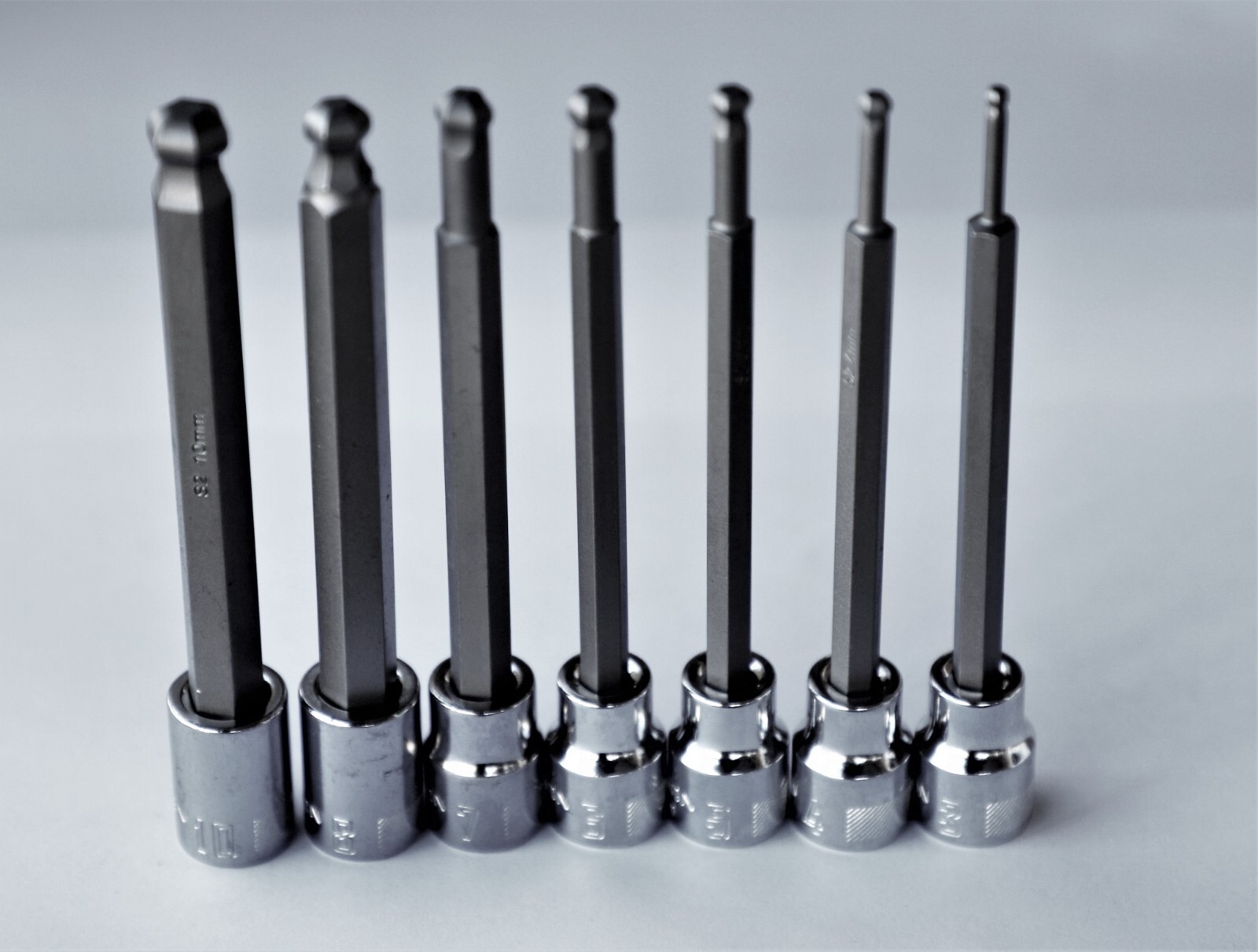 Craftsman SAE/Metric 3/8 or 1/4in. Drive Long Pattern Ball End Hex Socket Set