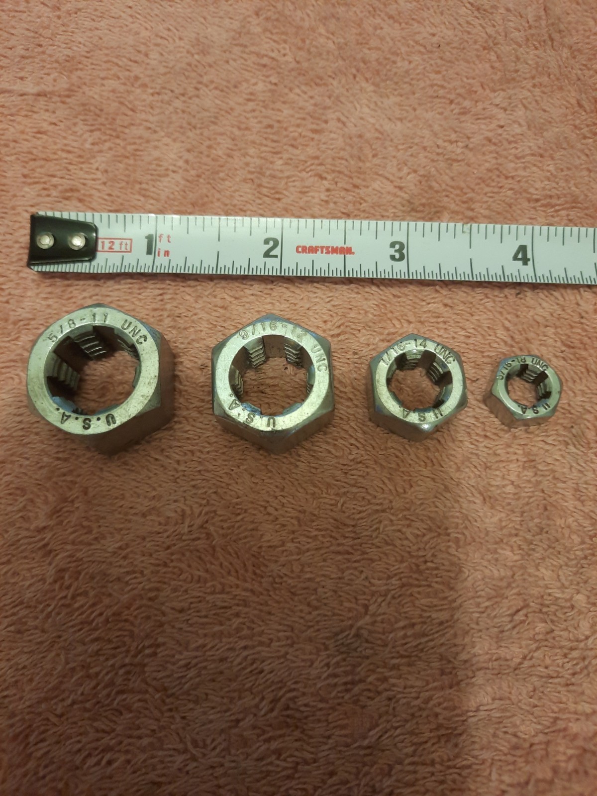 National Coarse Rethreading Dies 4 Piece Set