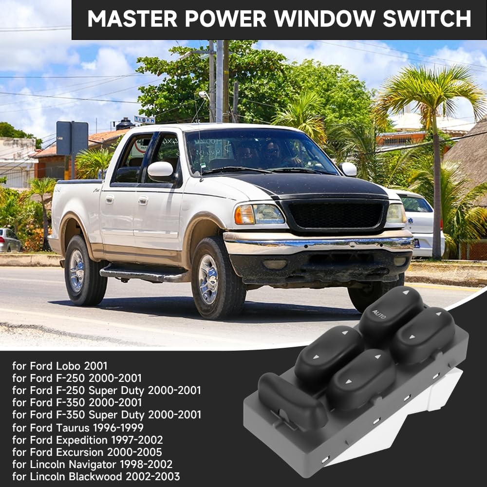Front Left Driver Side Master Power Window Switch – Compatible for Lincoln Na…