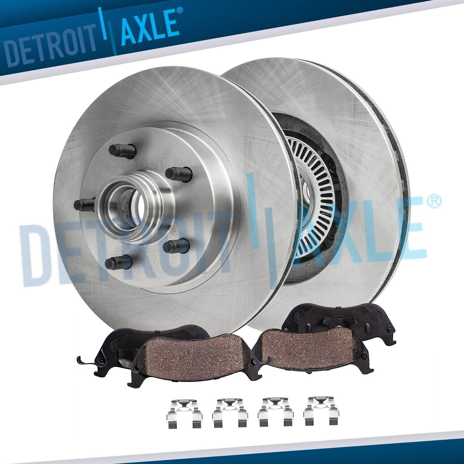 Front Brake Rotors Ceramic Brake Pads for Ford Ranger Mazda B2300 B3000 B4000