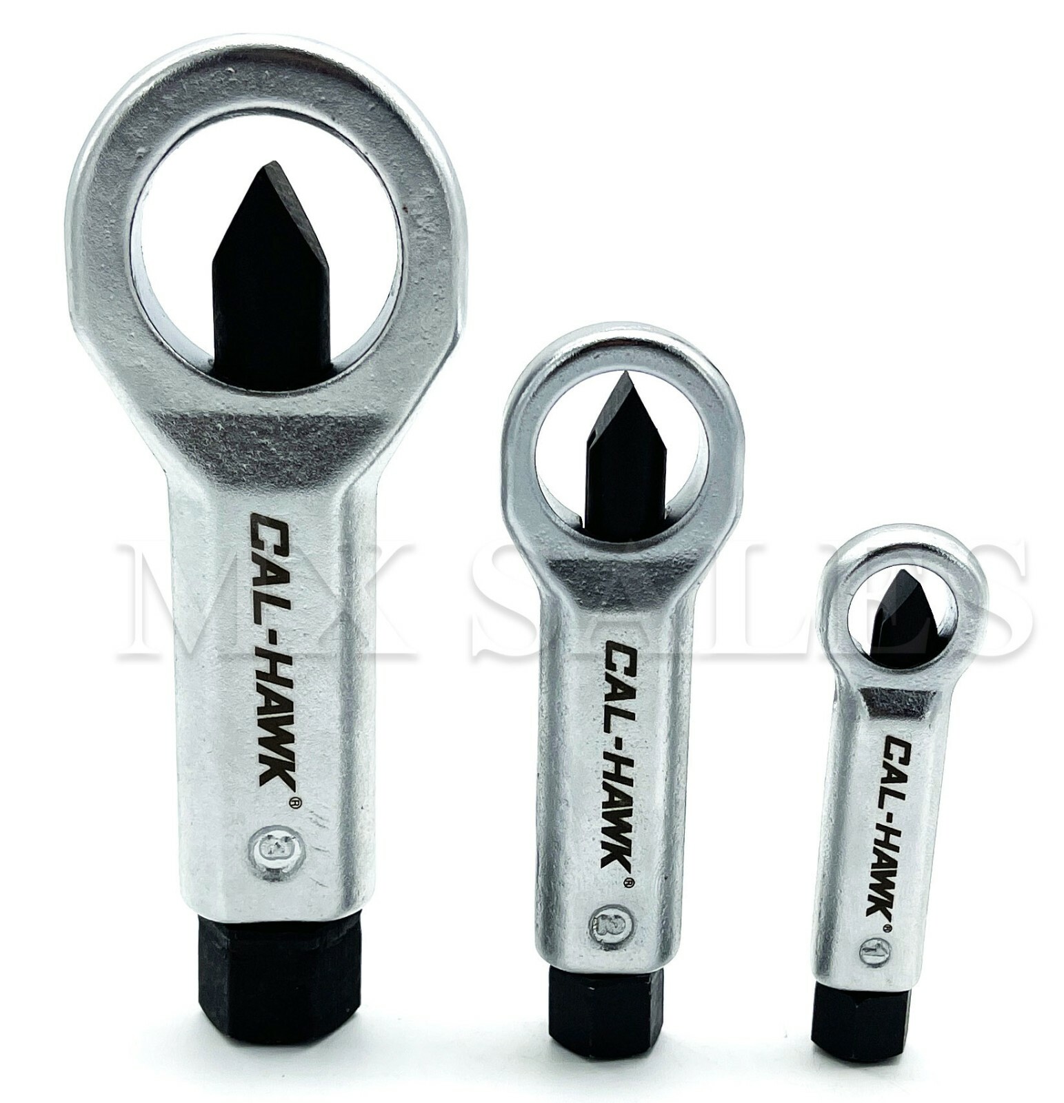 3 Pc Nut Splitter Set 9-12mm 12-16mm 16-22mm Cracker Hand Tool