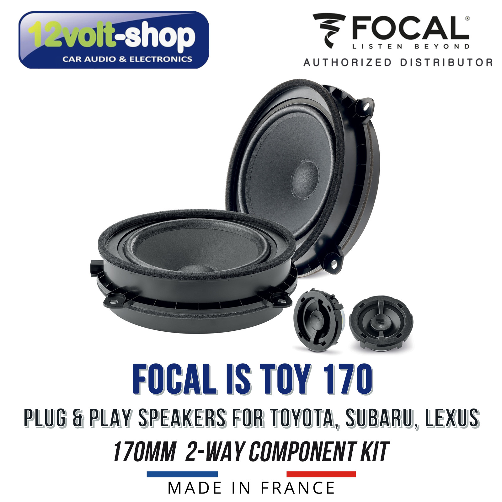 Focal IS TOY 170 Toyota/Lexus/Subaru Plug&Play 6.75”(170mm) 2-way component kit