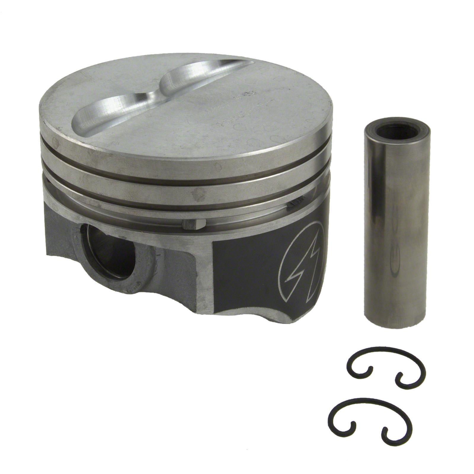 SPEED PRO Hypereutectic Coated Flat Top 2vr Pistons Set/8 Chevy 350 9.7:1 .040